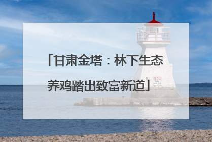 甘肃金塔：林下生态养鸡踏出致富新道